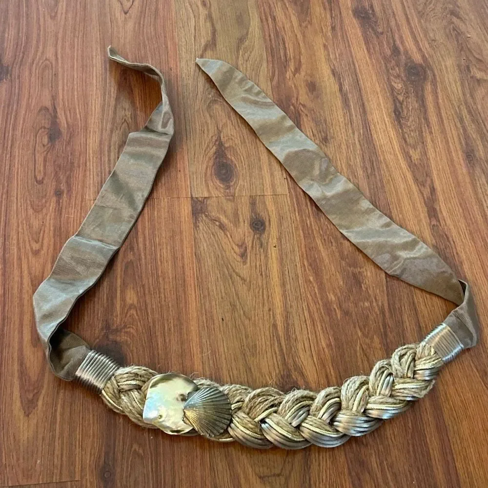 Vintage bohemian beaded belt.